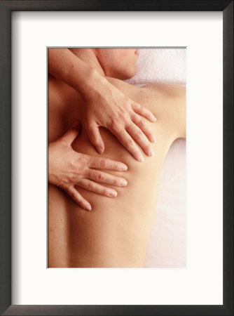 Man Receiving A Back Massage by Matthew Borkoski Pricing Limited Edition Print image