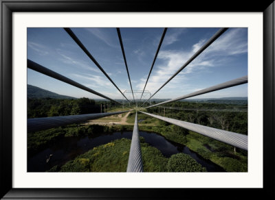Nine Electric Cables Stretch To A Transmission Tower by James P. Blair Pricing Limited Edition Print image