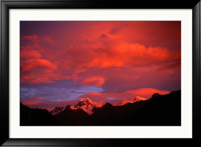 Alpenglow From Reflections Off Snow Peaked Mountains, Mt. Tasman, New Zealand by Gareth Mccormack Pricing Limited Edition Print image