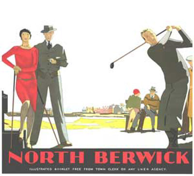 North Berwick - Golf by Andrew Johnson Pricing Limited Edition Print image