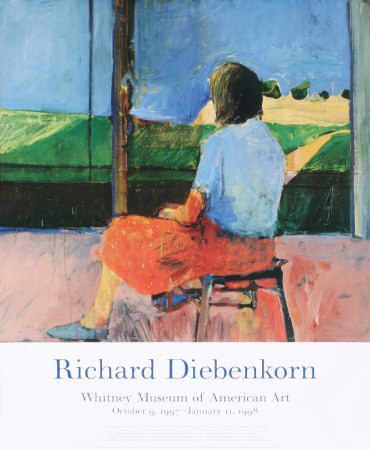 Girl Looking At Landscape by Richard Diebenkorn Pricing Limited Edition Print image