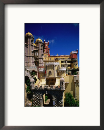 Exterior Of Palacio Nacional Da Pena (Pena National Palace), Sintra, Portugal by Bethune Carmichael Pricing Limited Edition Print image