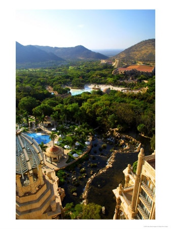 View Over Sun City Complex From King Tower, Palace Of The Lost City Hotel, Nw Province, South Afric by Roger De La Harpe Pricing Limited Edition Print image