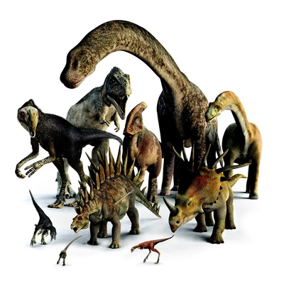 A Composite Of Dinosaurs That Lived In The Northern Hemisphere. by National Geographic Society Pricing Limited Edition Print image