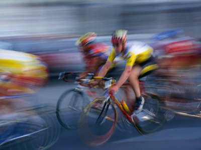 Cyclists Competing In An Amateur Race, Amboise, Centre, France by Martin Moos Pricing Limited Edition Print image