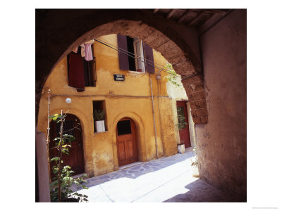 Venetian Houses, Old Town, Chania, Western Crete, Greece by Steve Outram Pricing Limited Edition Print image