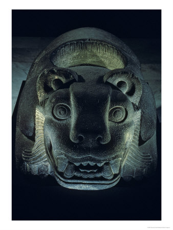 Jaguar-Shaped Receptacle For Hearts Of Sacrifice Victims, Templo Mayor, Aztec, Mexico by Kenneth Garrett Pricing Limited Edition Print image
