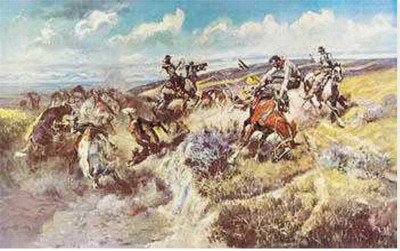 Tight Dally And A Loose Latigo by Charles Marion Russell Pricing Limited Edition Print image