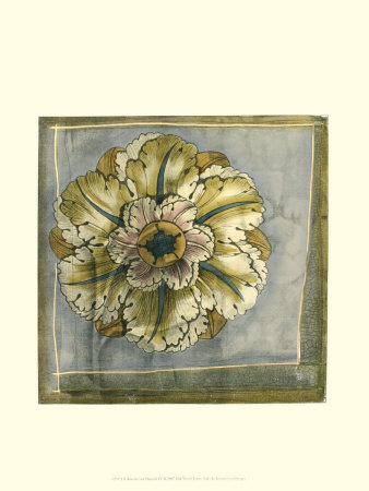 Rosette And Damask Iv by Jennifer Goldberger Pricing Limited Edition Print image