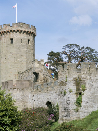 Guy's Tower And Ramparts Walk, Built Between 1000 And 1400, Warwick Castle, Warwickshire by Brigitte Bott Pricing Limited Edition Print image