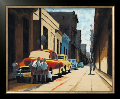 Cuban Street Scene by Samuel Toranzo Pricing Limited Edition Print image