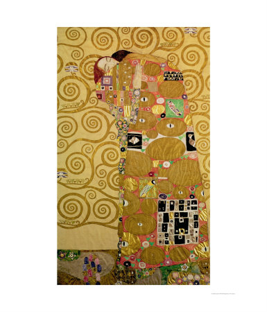 Fulfilment (Stoclet Frieze) Circa 1905-09 by Gustav Klimt Pricing Limited Edition Print image