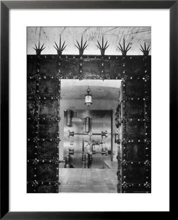 View Of Open Steel Door Into Vestibule In Front Of The Final Vault Door At Chase Manhattan Bank by Fritz Goro Pricing Limited Edition Print image