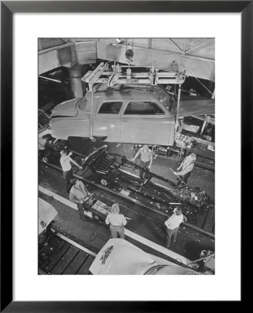 New Studebaker Being Assembled In Factory by Bernard Hoffman Pricing Limited Edition Print image
