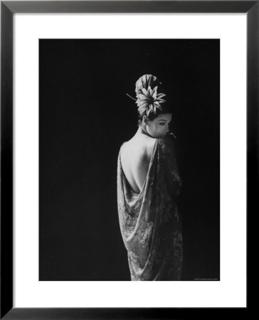 Model Wearing Dress Paris Fashion Show by Paul Schutzer Pricing Limited Edition Print image