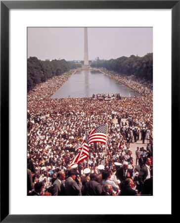Crowd Gathered On Washington Monument Mall For March On Wash. For Jobs And Freedom by Paul Schutzer Pricing Limited Edition Print image