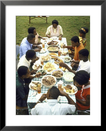 The Families Of Tally And Cornell Adams Come Together For Sunday Dinner by John Dominis Pricing Limited Edition Print image