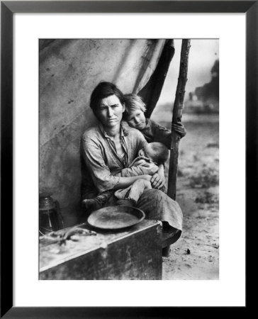 Migrant Mother Florence Thompson And Children Photographed By Dorothea Lange by Dorothea Lange Pricing Limited Edition Print image