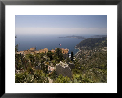 Eze Village And Cap Ferrat, Alpes Maritimes, Provence, Cote D'azur, French Riviera, France by Sergio Pitamitz Pricing Limited Edition Print image