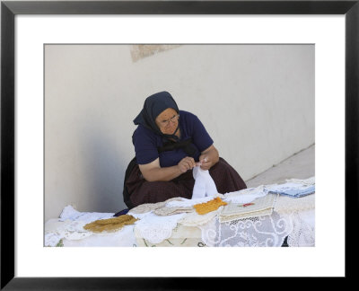 Old Woman Crocheting, Hvar, Croatia by Joern Simensen Pricing Limited Edition Print image