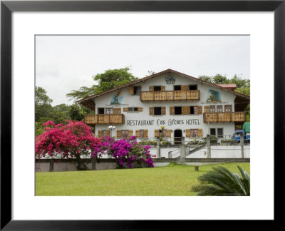 Swiss Style Hotel And Restaurant Near Nuevo Arenal, Costa Rica, Central America by R H Productions Pricing Limited Edition Print image