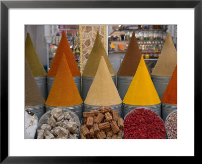 Spices For Sale, Mellah District, Marrakesh (Marrakech), Morocco, North Africa, Africa by Gavin Hellier Pricing Limited Edition Print image