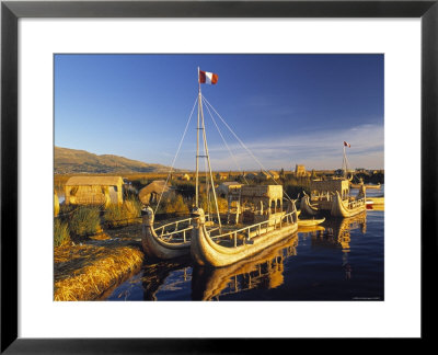 Floating Islands, Lake Titicaca, Peru by Peter Adams Pricing Limited Edition Print image