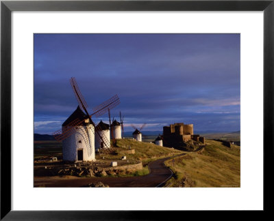 La Mancha, Windmills, Consuegra, Castilla-La Mancha, Spain by Steve Vidler Pricing Limited Edition Print image
