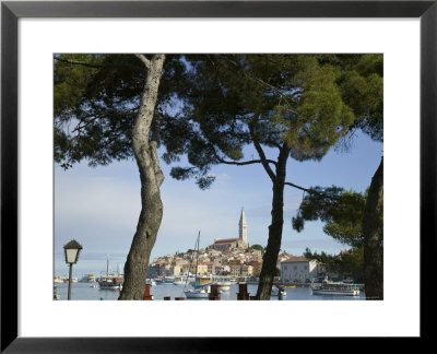 Croatia, Istria, Rovinj, Harbour And Cathedral Of St. Euphemia by Walter Bibikow Pricing Limited Edition Print image