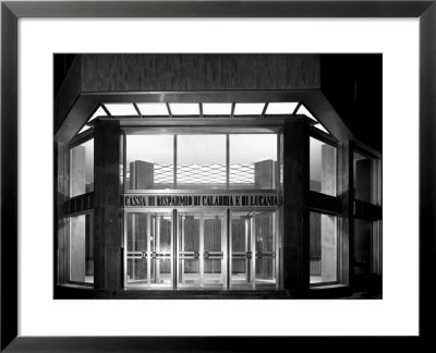Entrance To Cassa Di Risparmio Of Calabria And Lucania In Ancona, Furnished By The O.M.A. Company by A. Villani Pricing Limited Edition Print image