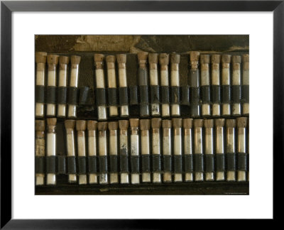 Close View Of Test Tubes From An Antique Medical Bag, Stonington, Connecticut by Todd Gipstein Pricing Limited Edition Print image
