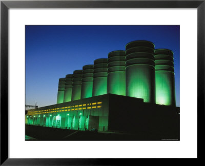 Illuminated View Of The Power Plant At Dusk by Mark Thiessen Pricing Limited Edition Print image