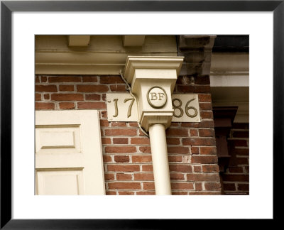 The Cornerstone Of Franklin Court, The Home Of Benjamin Franklin by Tim Laman Pricing Limited Edition Print image