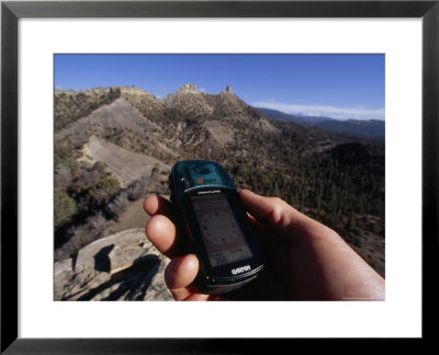 Checking The Gps At Chimney Rock by Bill Hatcher Pricing Limited Edition Print image