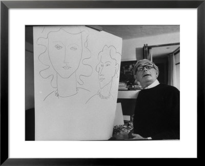 Elmyr De Hory, Standing Next To The Forged Matisse That He Made by Pierre Boulat Pricing Limited Edition Print image