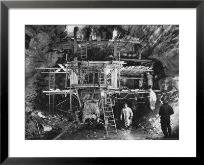 View Of Construction Workers Building The Queens Midtown Tunnel In New York City by Carl Mydans Pricing Limited Edition Print image