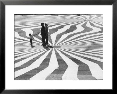 Patterns At Pavilion Terrace At Fair In Montreal by Michael Rougier Pricing Limited Edition Print image
