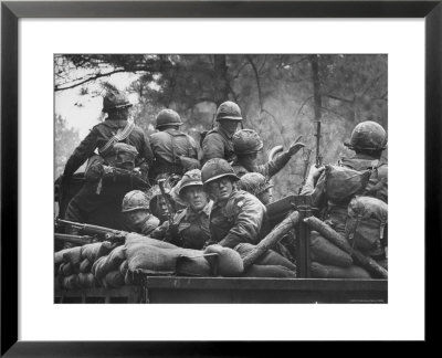 Us Trainees At Fort Polk, Undergoing Vietnam Oriented Training, Where They Are About To Be Ambushed by Lynn Pelham Pricing Limited Edition Print image