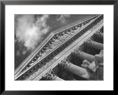 Sculptured Frieze Of The Us Supreme Court Building Emblazoned With Equal Justice Under Law by Margaret Bourke-White Pricing Limited Edition Print image