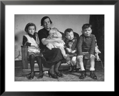 The Mcdougall Family Posing For A Portrait In Their Home by William Vandivert Pricing Limited Edition Print image