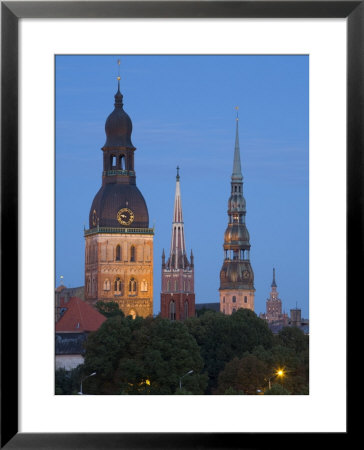 Dome Cathedral, St. Peter's, St. Saviour's Churches, Riga, Latvia by Doug Pearson Pricing Limited Edition Print image