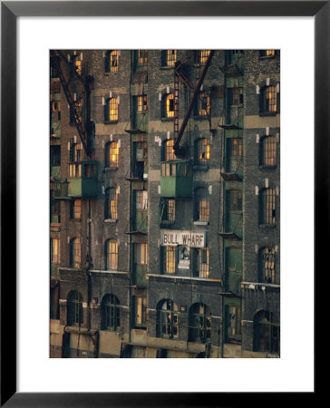 Old Wharf Building At Dusk, Docklands, London, England, United Kingdom, Europe by Woolfitt Adam Pricing Limited Edition Print image