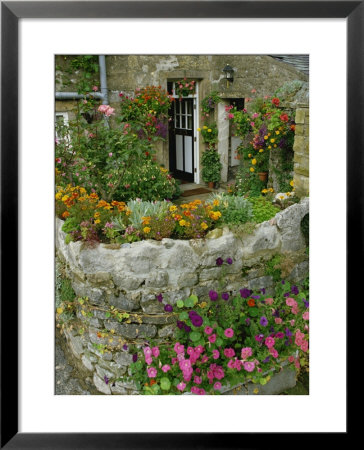Detail Of Cottage And Garden, Yorkshire, England, United Kingdom, Europe by Woolfitt Adam Pricing Limited Edition Print image