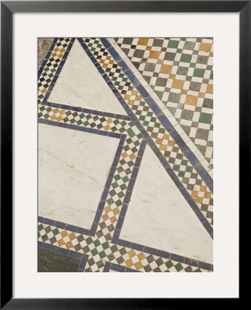Mosaic Floor, Musee De Marrakech, Marrakech, Morocco by Walter Bibikow Pricing Limited Edition Print image