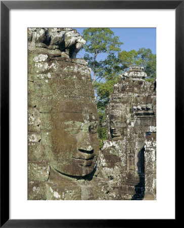 Myriad Stone Heads Typifying Cambodia In The Bayon Temple, Angkor, Siem Reap, Cambodia by Gavin Hellier Pricing Limited Edition Print image