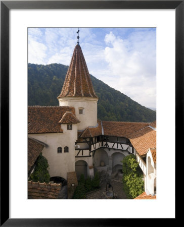 Detail Of Courtyard And Turret, Bran Castle (Dracula's Castle), Bran, Saxon Land, Transylvania by Gavin Hellier Pricing Limited Edition Print image