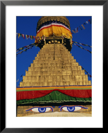 Close Up Of The Buddhist Stupa At Bodnath (Bodhnath) (Boudhanath), Kathmandu Valley, Nepal, Asia by Bruno Morandi Pricing Limited Edition Print image