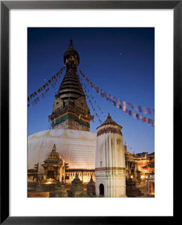 Swayambhunath Buddhist Stupa On A Hill Overlooking Kathmandu, Unesco World Heritage Site, Nepal by Don Smith Pricing Limited Edition Print image
