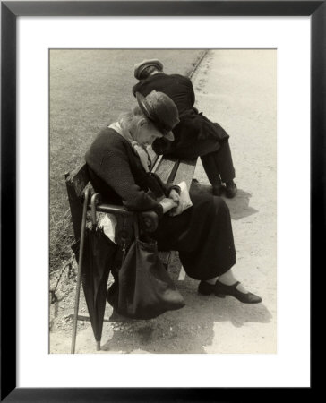 Events In Life, An Elderly Couple Is Sleeping On A Bench by Vincenzo Balocchi Pricing Limited Edition Print image