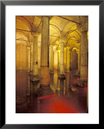 Interior Of Cisterns Columns In Istanbul, Turkey by Richard Nowitz Pricing Limited Edition Print image
